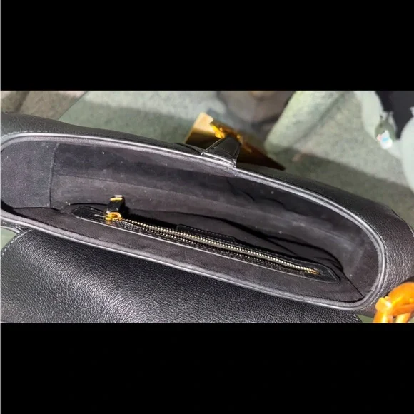Dior Black Saddle Bag with Gold Hardware - Picture 5 of 9